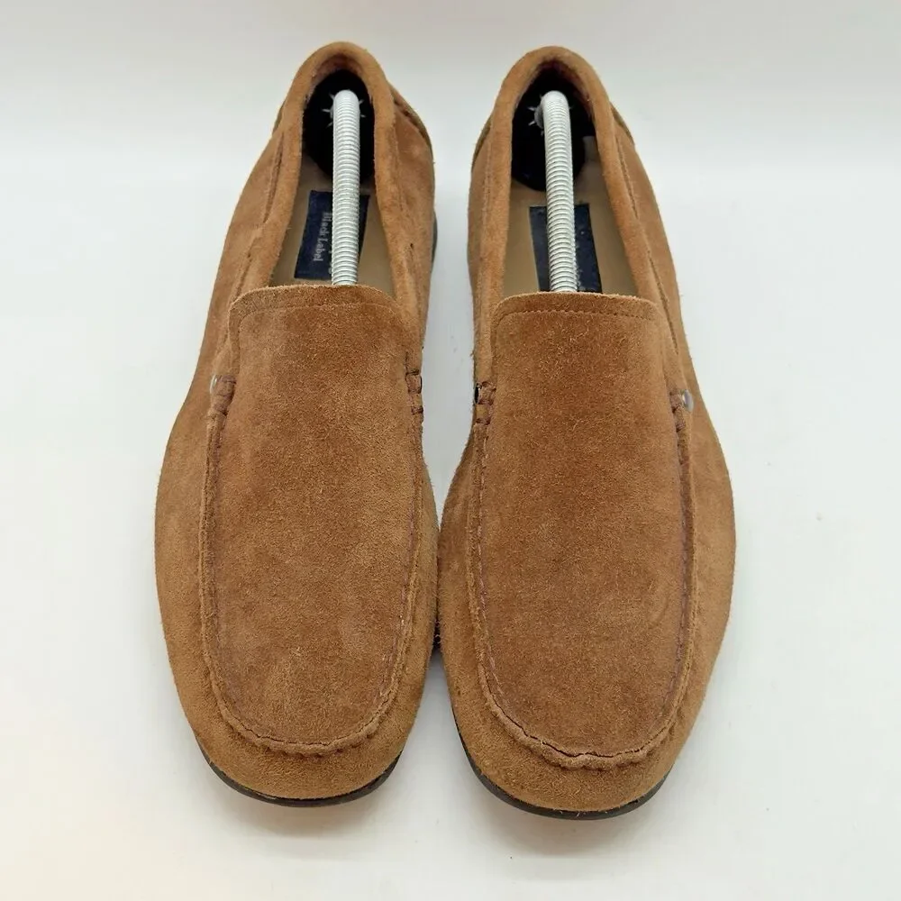 Hush Puppies Black Label Sportster Driving Loafers Men's 11M Chestnut Suede Shoe